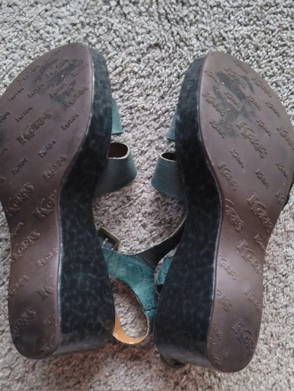 Korks kork ease ocean blue tortoise wedges